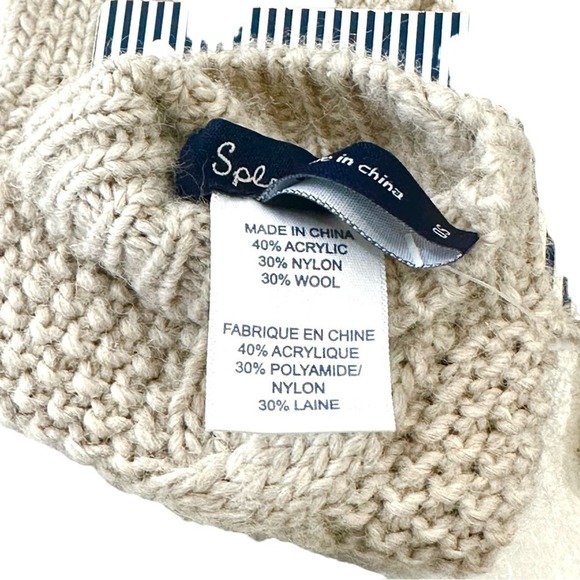 Splendid Light Gray Knit Women's Gloves & Arm Warmers Size OS NWT - Picture 5 of 6